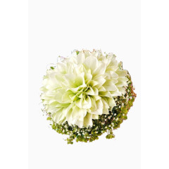花球 婚礼 白色手捧花 花草