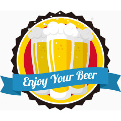 矢量德国啤酒标签