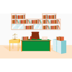书房用品矢量