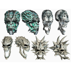 鬼脸小图标骷髅素材