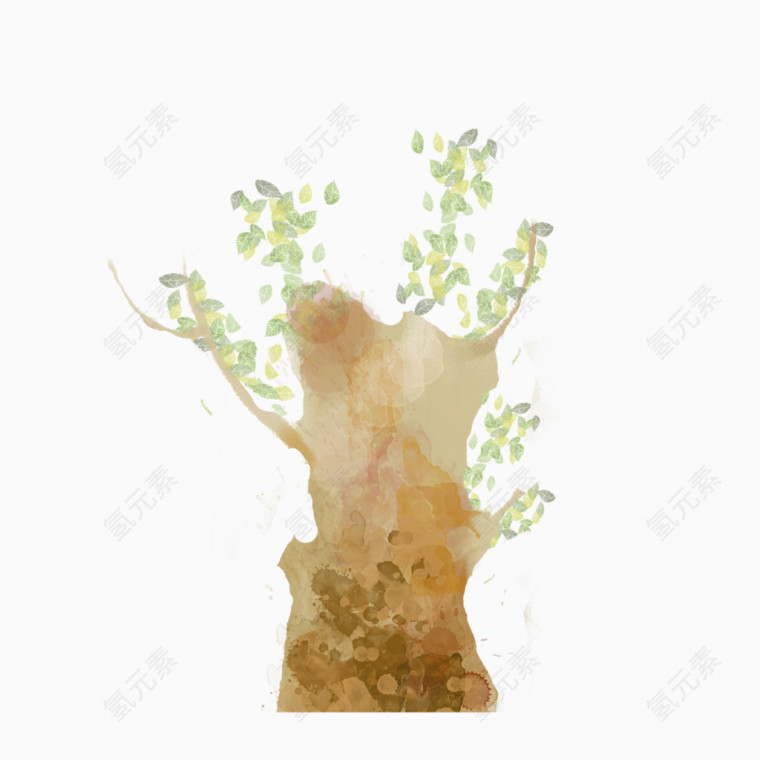 手绘树