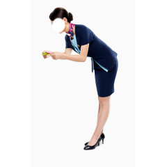 2017弯腰的礼仪小姐