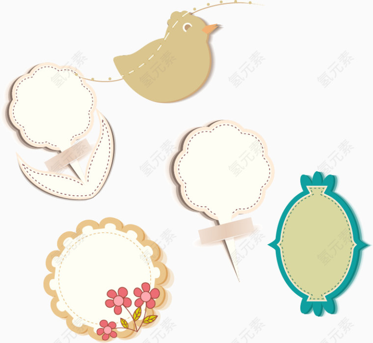 小清新画框图片素材