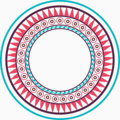 矢量花纹装饰框