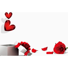 妇女节礼盒海报卡通促销素材