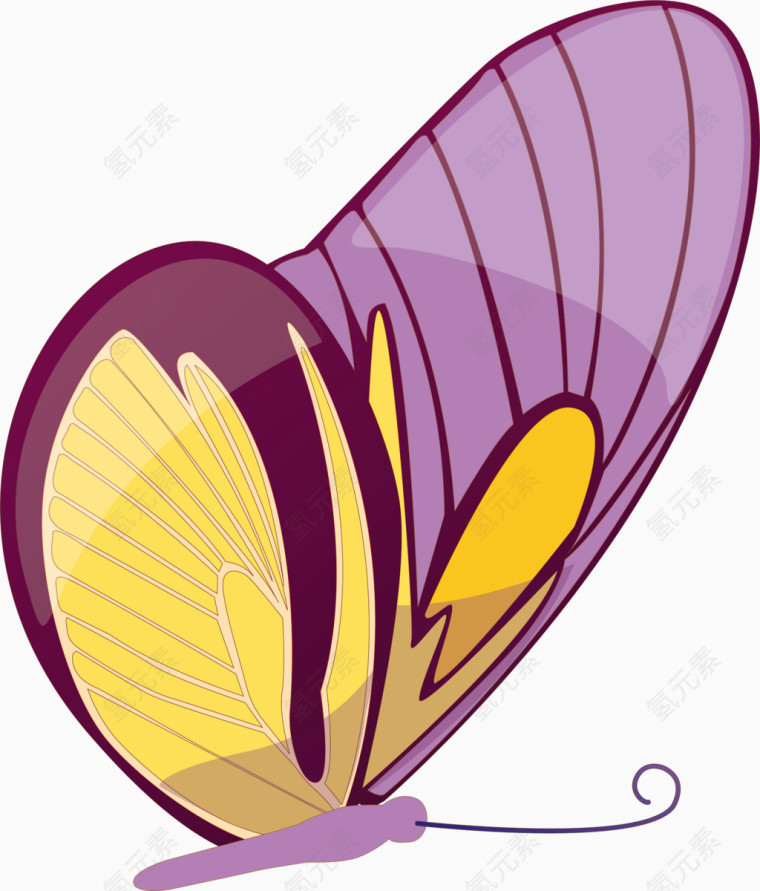 绚丽蝴蝶矢量素材