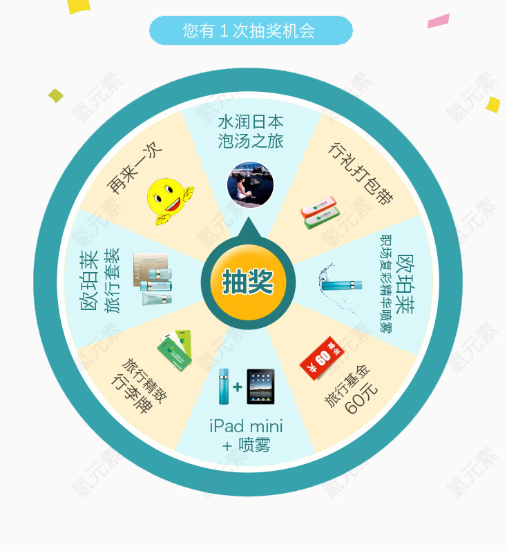 您有一次抽奖机会