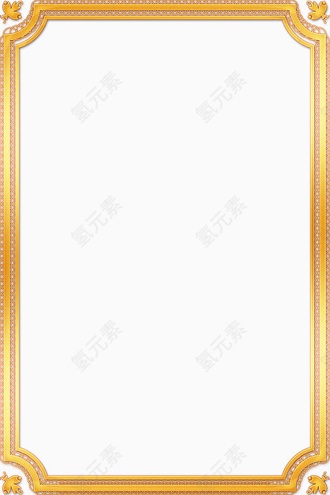 金色边框