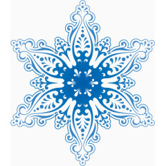 精美的雪花花纹矢量素材