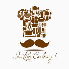 矢量扁平化厨房用具