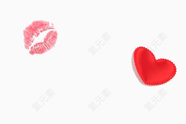 红唇和爱心
