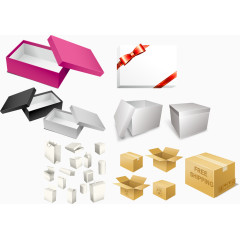 实用的盒子箱子矢量素材