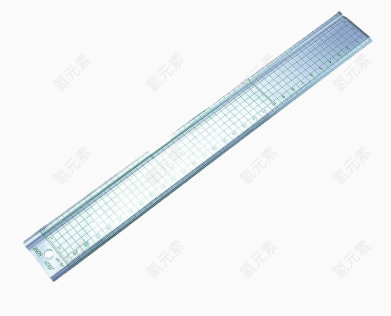 矢量蓝色尺子素材