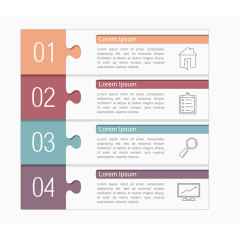 PPT信息图表设计矢量素材