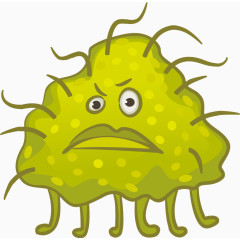 绿色细菌创意卡通素材