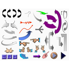 箭头大全卡通轮播箭头