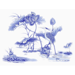 青花瓷设计元素