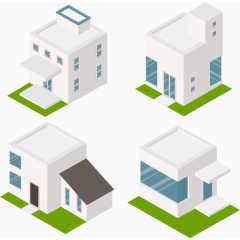 白色商务建筑样本