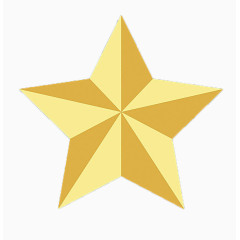 金色五角星免扣图案免扣图案