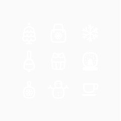 圣诞节简洁图标