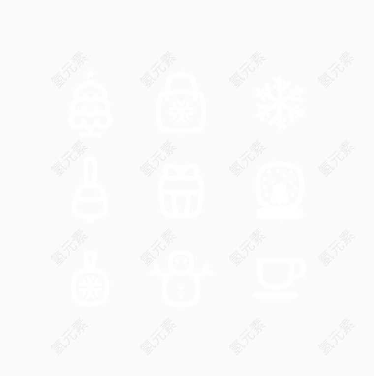 圣诞节简洁图标