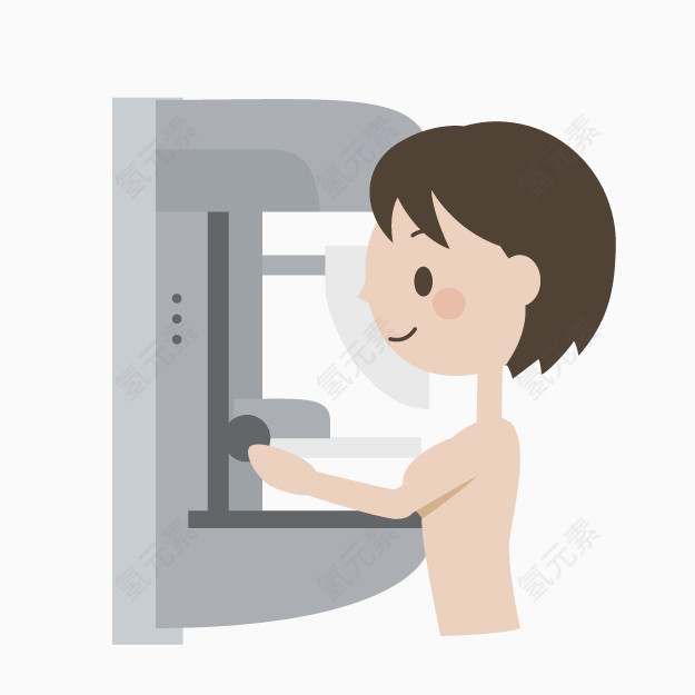 卡通眼科检查