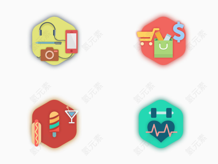 休闲生活小图标