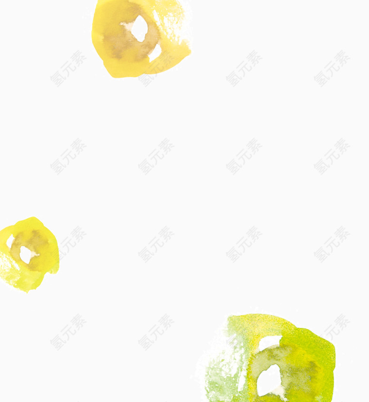 水彩创意抽象圆点