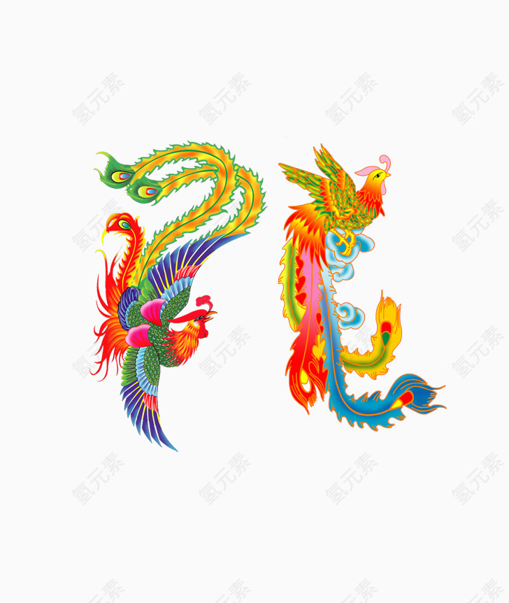 传统元素凤凰