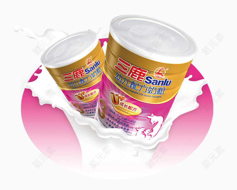 产品实物三鹿幼儿配方奶粉