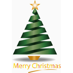 矢量手绘创意圣诞树