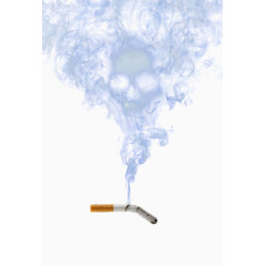 香烟烟雾骷髅头