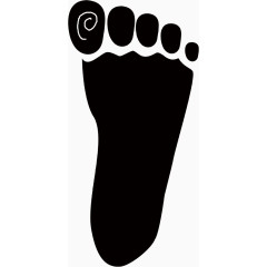 黑色脚板底