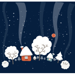 冬季雪景大雪素材