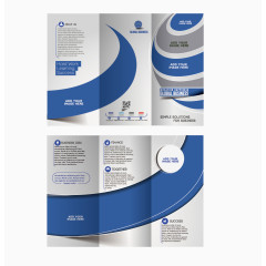 三折页矢量素材