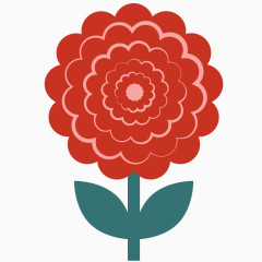 矢量 花朵图形 扁平化 不规则图形花朵 几何花朵