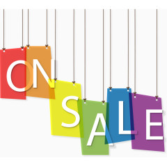 矢量彩色卡通吊牌