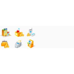 矢量3d银行设备