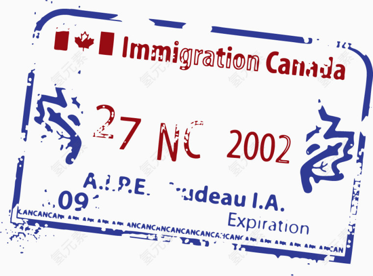 个性邮戳素材设计