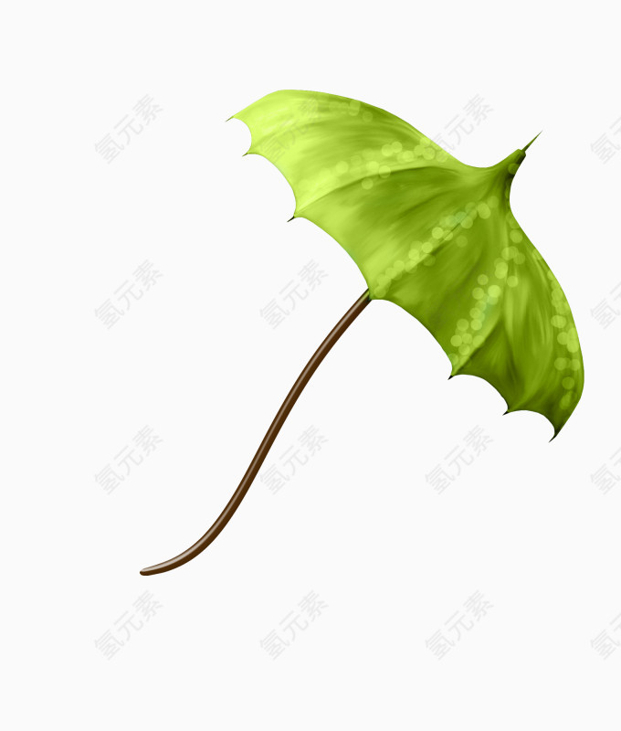 创意绿色雨伞