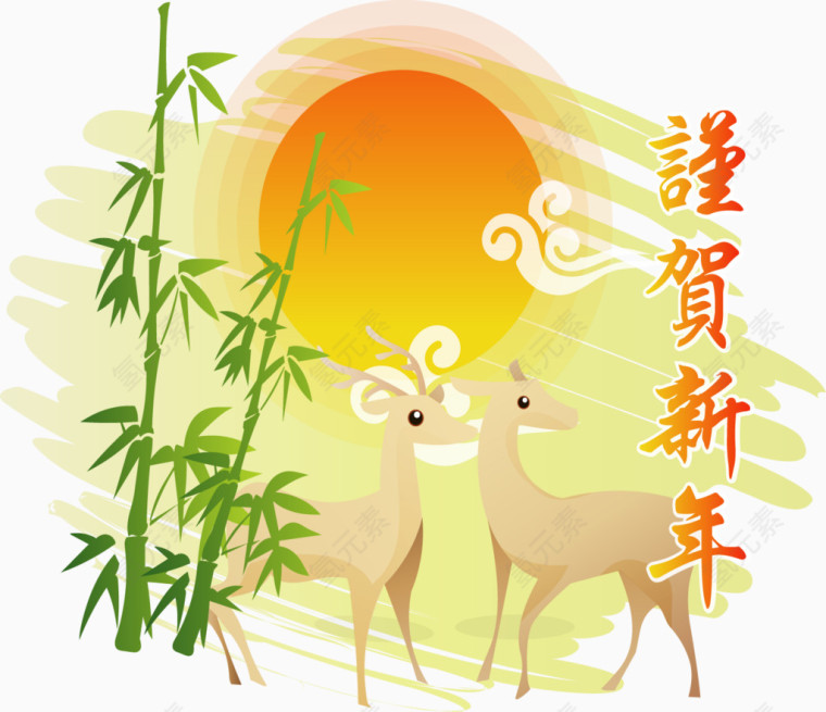 矢量新年元素
