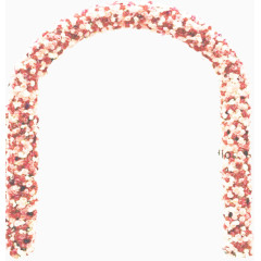 浪漫鲜花拱门装饰元素