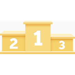 矢量黄色的领奖台