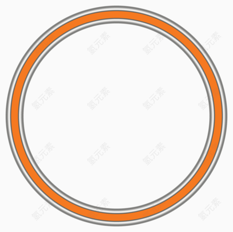 橙色漂亮圆环