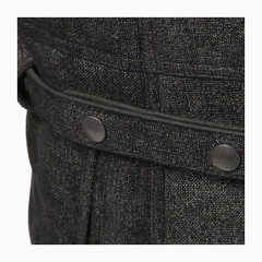 皮毛一体斑驳肌理立领男士皮衣