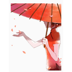 雨伞少女