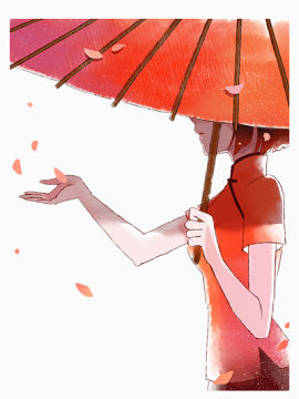 雨伞少女