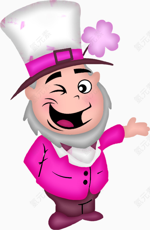 西装笔挺的卡通人物