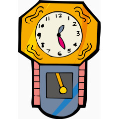 卡通矢量PNG时钟