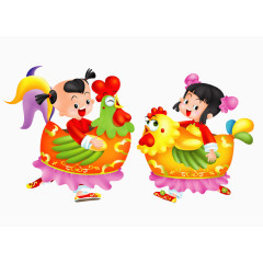 矢量漫画小人素材